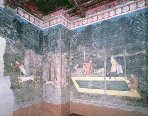 View of the Stag Room by French School
